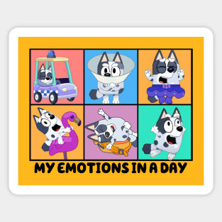 Muffin My Emotions In A Day Sticker